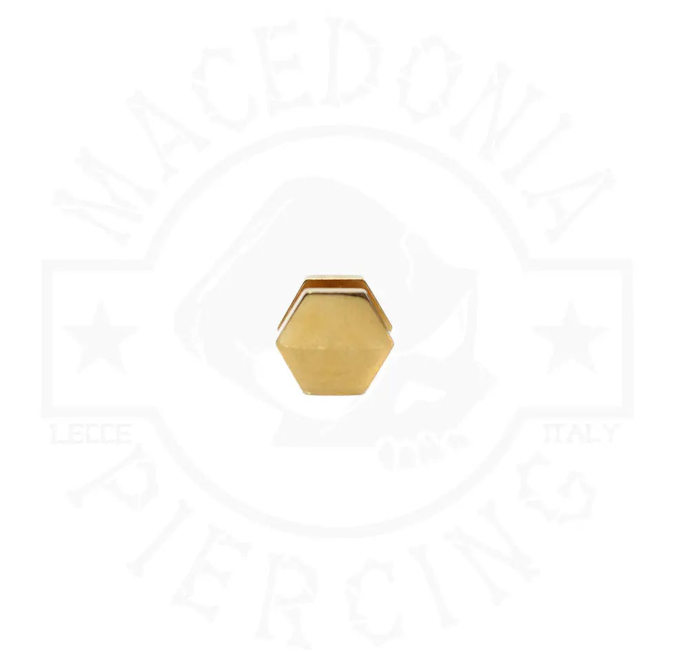 PIERCING A BOTTONE ESAGONALE