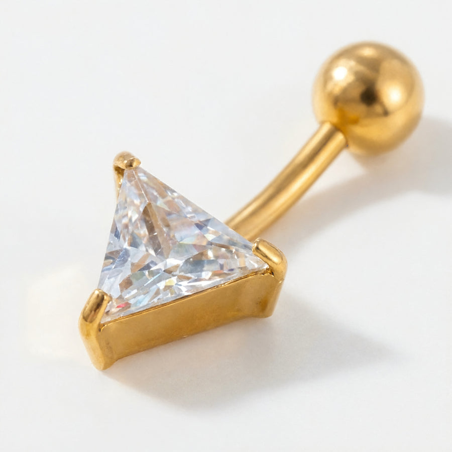 Piercing con triangolo in Acciaio Chirurgico 316L - Piercing per ombelico