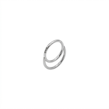 Piercing clicker in acciaio chirurgico 316L con doppia fascia