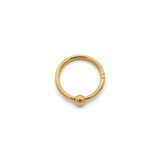Piercing clicker con pallina in acciaio chirurgico 316L