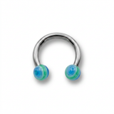 Piercing in acciaio chirurgico 316L con palline a strisce da 3 mm