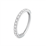 Cerchietto con zirconi in Acciaio Chirurgico 316L - Piercing per nostril