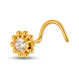 Piercing con fiore in Titanio - Piercing per naso