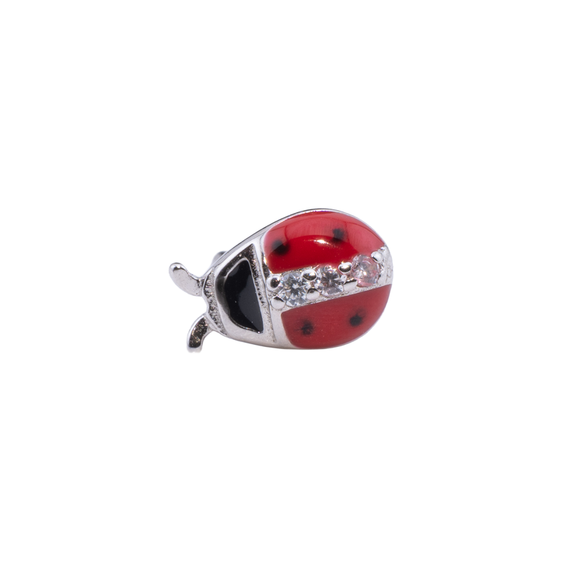ORECCHINO CON COCCINELLA