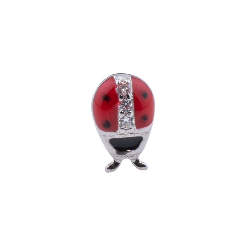 ORECCHINO CON COCCINELLA