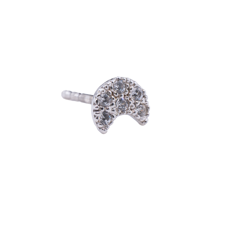 ORECCHINO CON LUNA ZIRCONATA