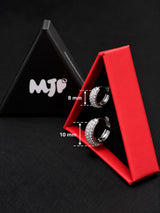 Set Coppia Cerchietti con Zirconi in Argento 925 color Oro – Misure 8+10 mm / 8+12 mm / 10+12 mm