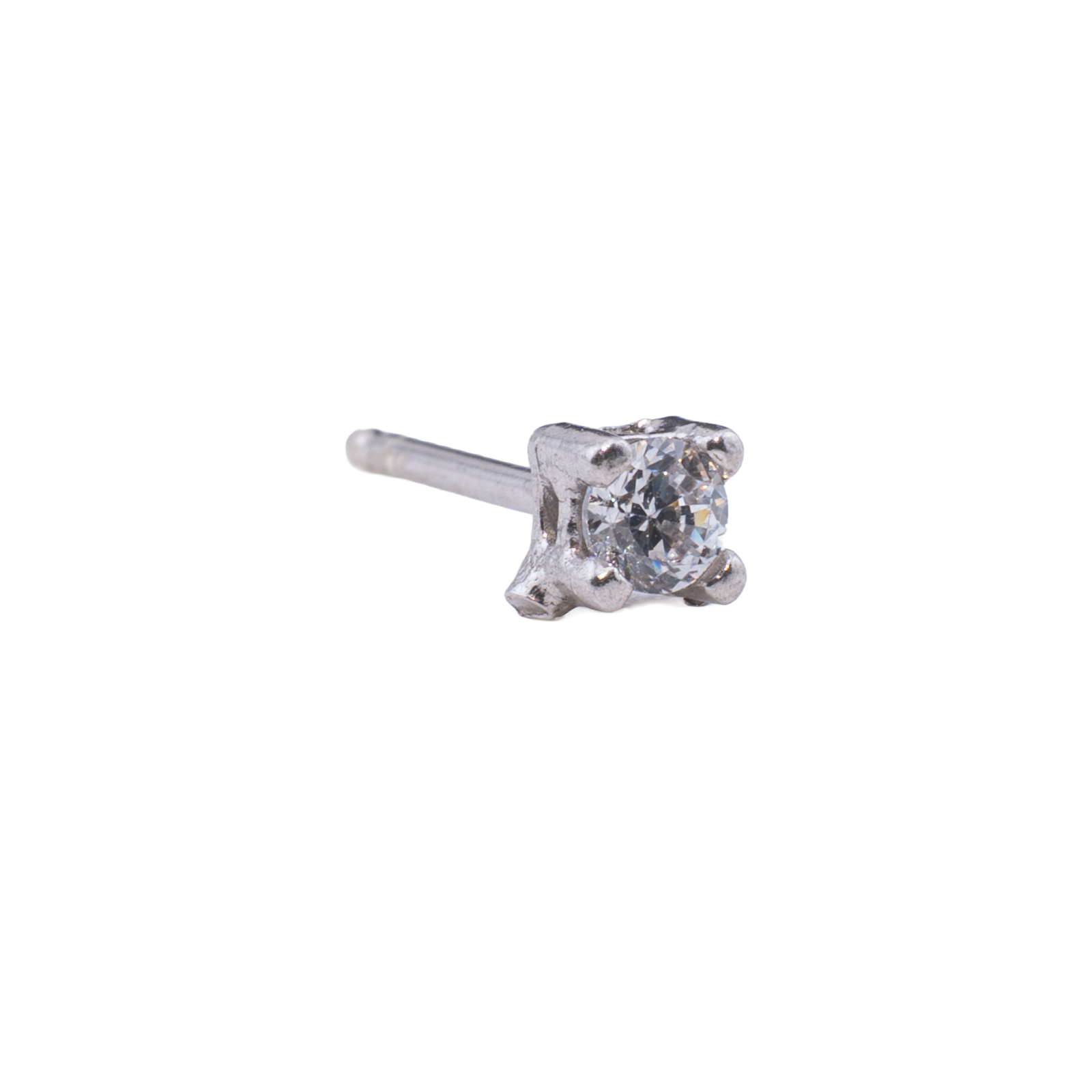 ORECCHINO CON ZIRCONE 3MM