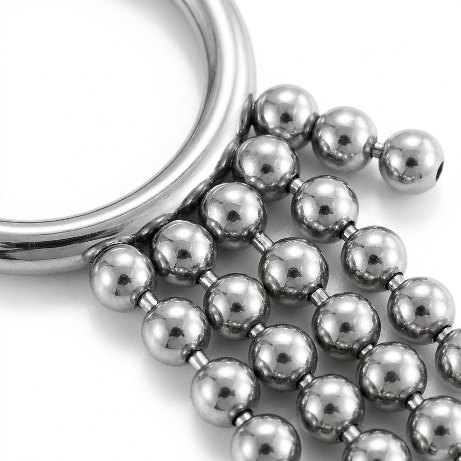 Cerchietto con dettaglio pendente in Acciaio Chirurgico 316L - Piercing per orecchio
