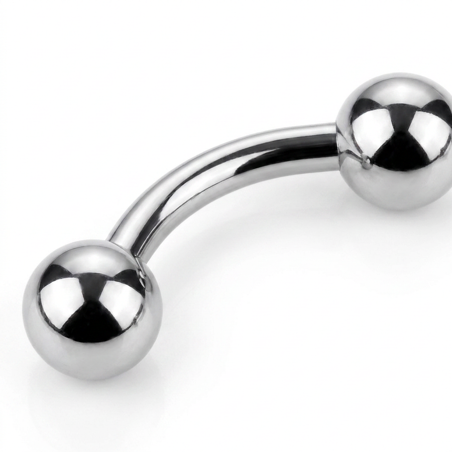 Piercing con palline in Titanio F136 - Piercing per Rook, snug, daith, antitragus, eyebrow