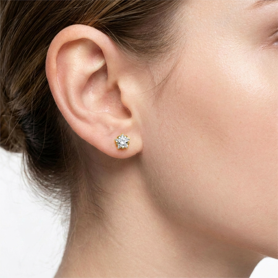 Piercing con zircone in Titanio F136 - Piercing per Lobo, helix, forward helix, conch, flat, tragus