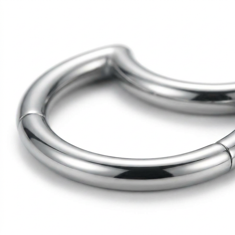 Piercing mezza luna in Titanio F136 - Piercing per Lobo, helix, daith, septum