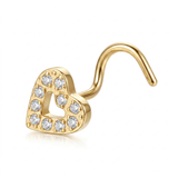 Piercing con cuore in Titanio - Piercing per naso