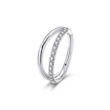 Piercing con zirconi in titanio G23 - Piercing per Lobo, helix, daith, septum