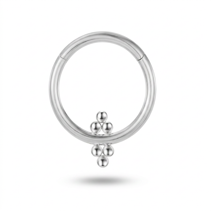 Piercing con palline in Titanio G23 - Piercing per Lobo, helix, daith, septum