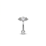 Piercing con zirconi in Titanio G23 - Piercing per Rook, snug, eyebrow