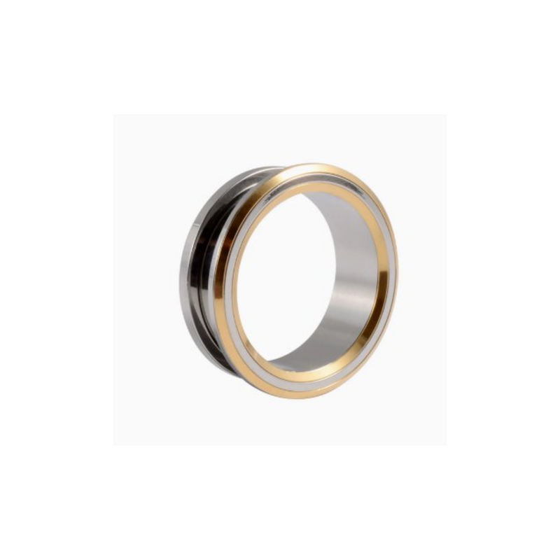 Dilatatore con fascia oro in Acciaio Inox - Piercing per Lobo