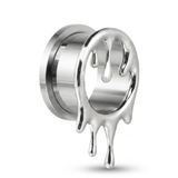 Dilatatore con gocce in Acciaio Inox - Piercing per Lobo
