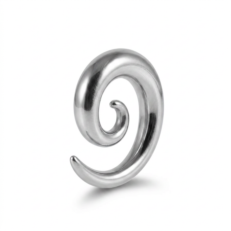Dilatatore a forma di spirale in Acciaio Inox - Piercing per Lobo