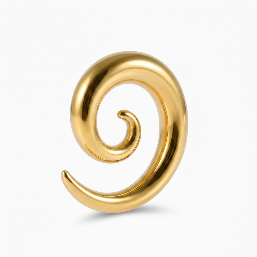 Dilatatore a forma di spirale in Acciaio Inox - Piercing per Lobo