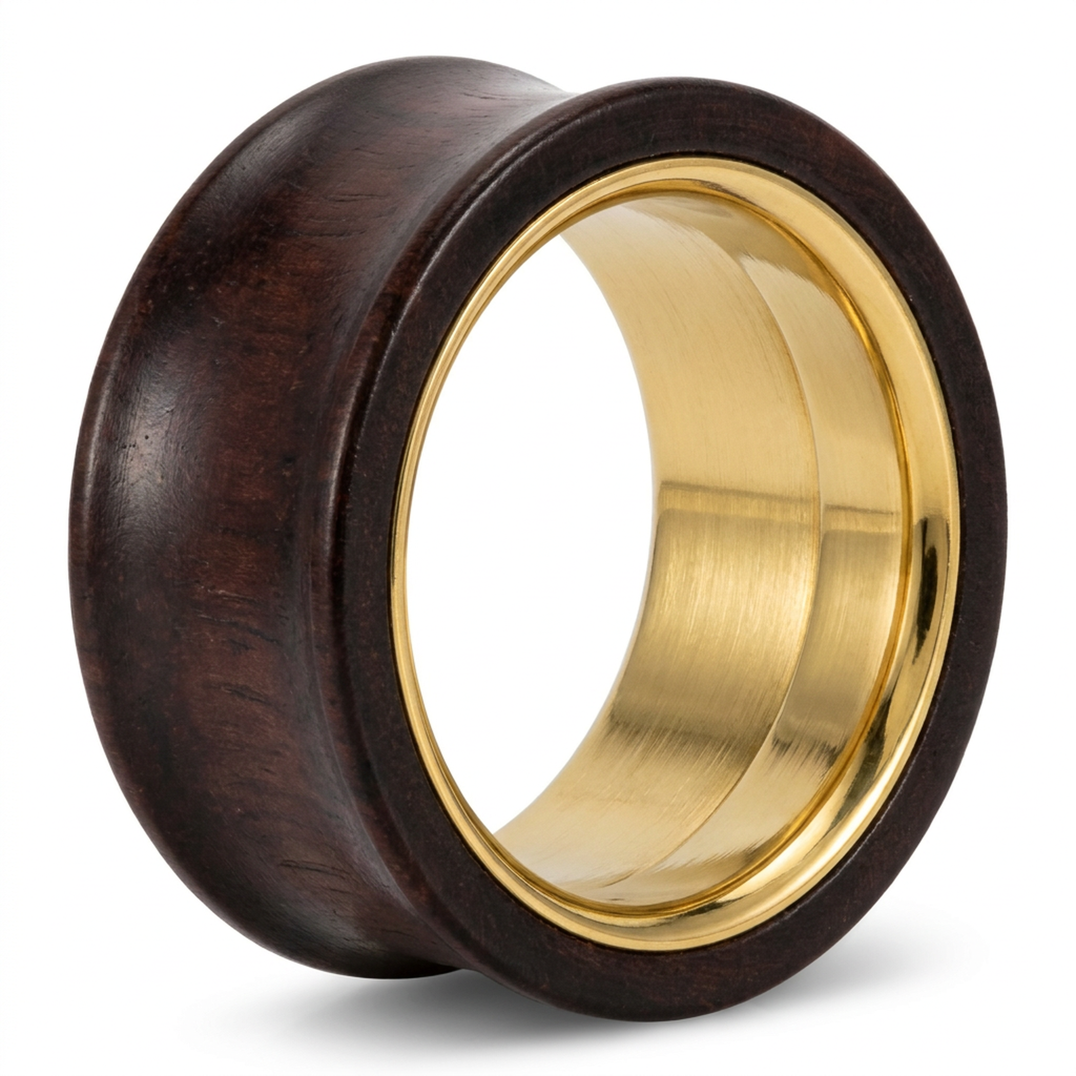 Dilatatore in legno e Acciaio Inox - Piercing per Lobo