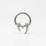 Cerchietto con teschio in Acciaio Chirurgico 316L - Piercing per lobo, helix, daith, septum