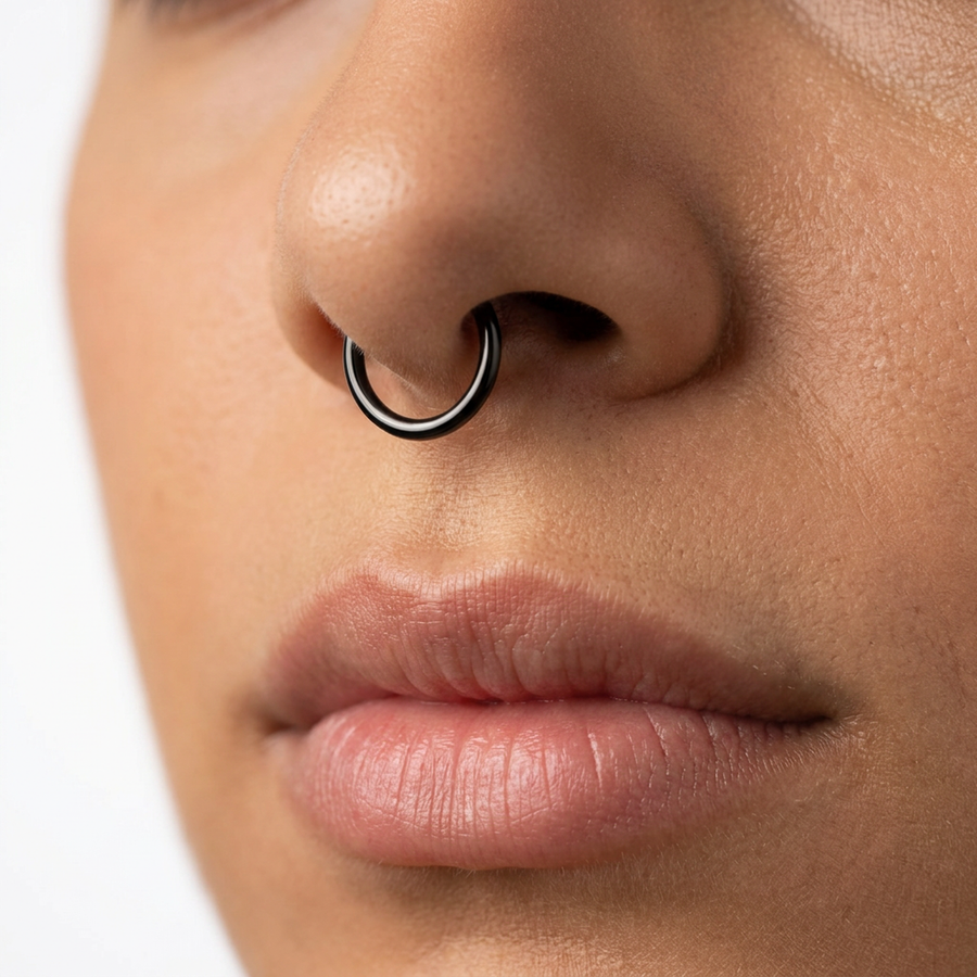 Cerchietto clicker in Titanio F136- Piercing per naso