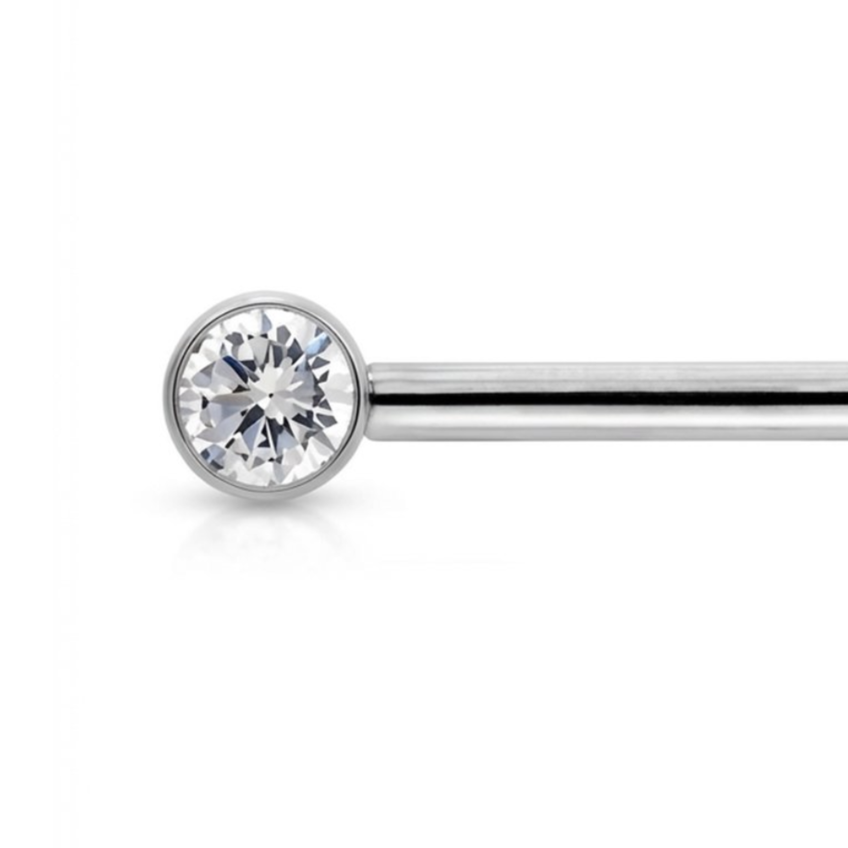Piercing con zirconi in Titanio G23 - Piercing per Nipple