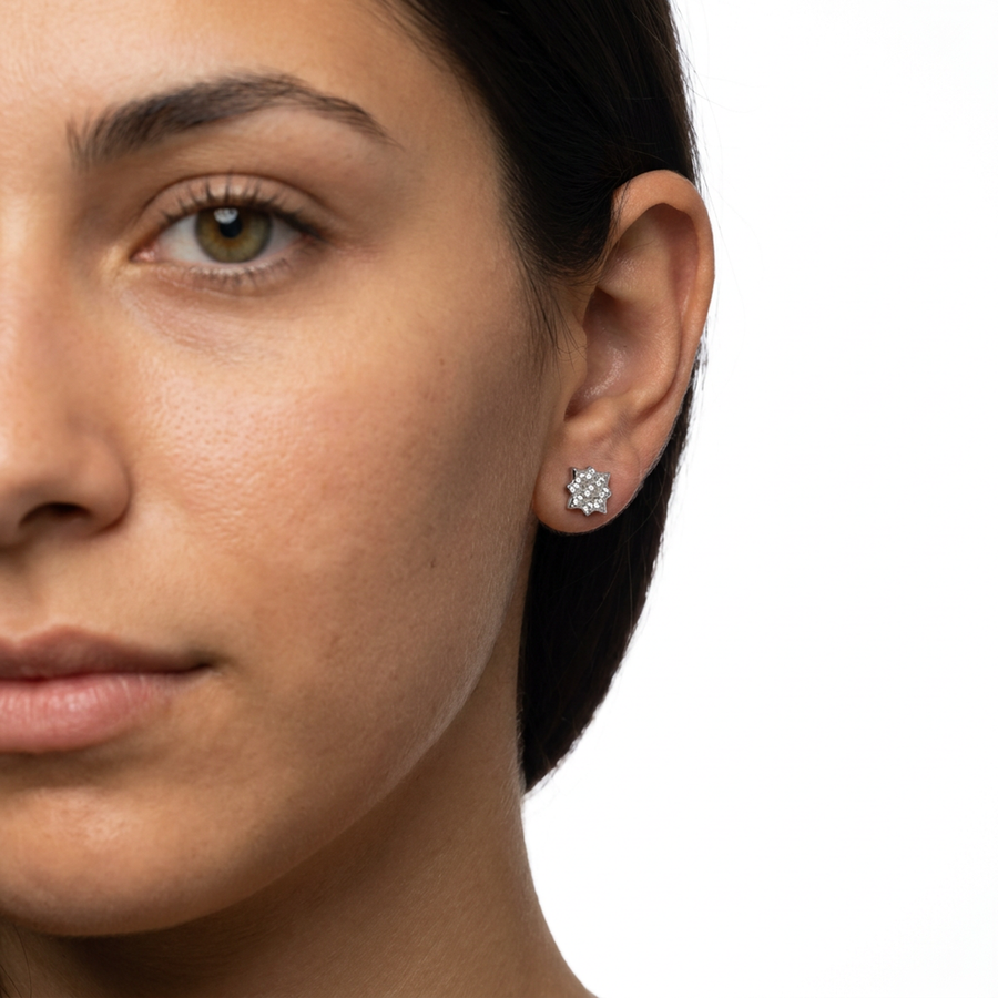 Piercing con zirconi in Acciaio Chirurgico 316L - Piercing per lobo, helix, forward helix, conch, flat, tragus
