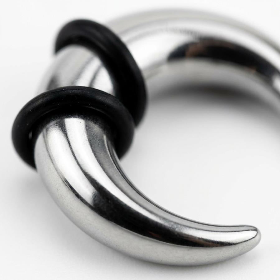 Dilatatore in Acciaio Inox - Piercing per Lobo