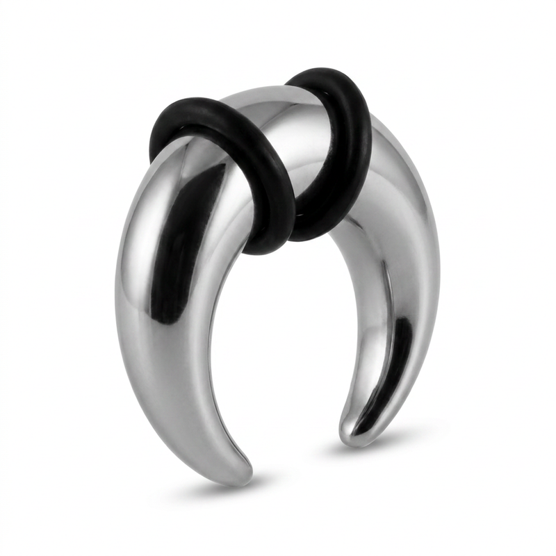 Dilatatore in Acciaio Inox - Piercing per Lobo