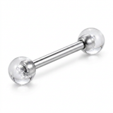 Piercing con palline in pietra in Acciaio Chirurgico 316L - Piercing per Nipple