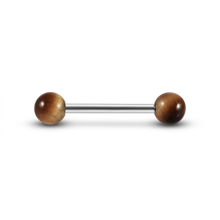 Piercing con palline in pietra in Acciaio Chirurgico 316L - Piercing per Nipple