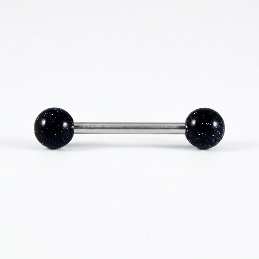 Piercing con palline in pietra in Acciaio Chirurgico 316L - Piercing per Nipple