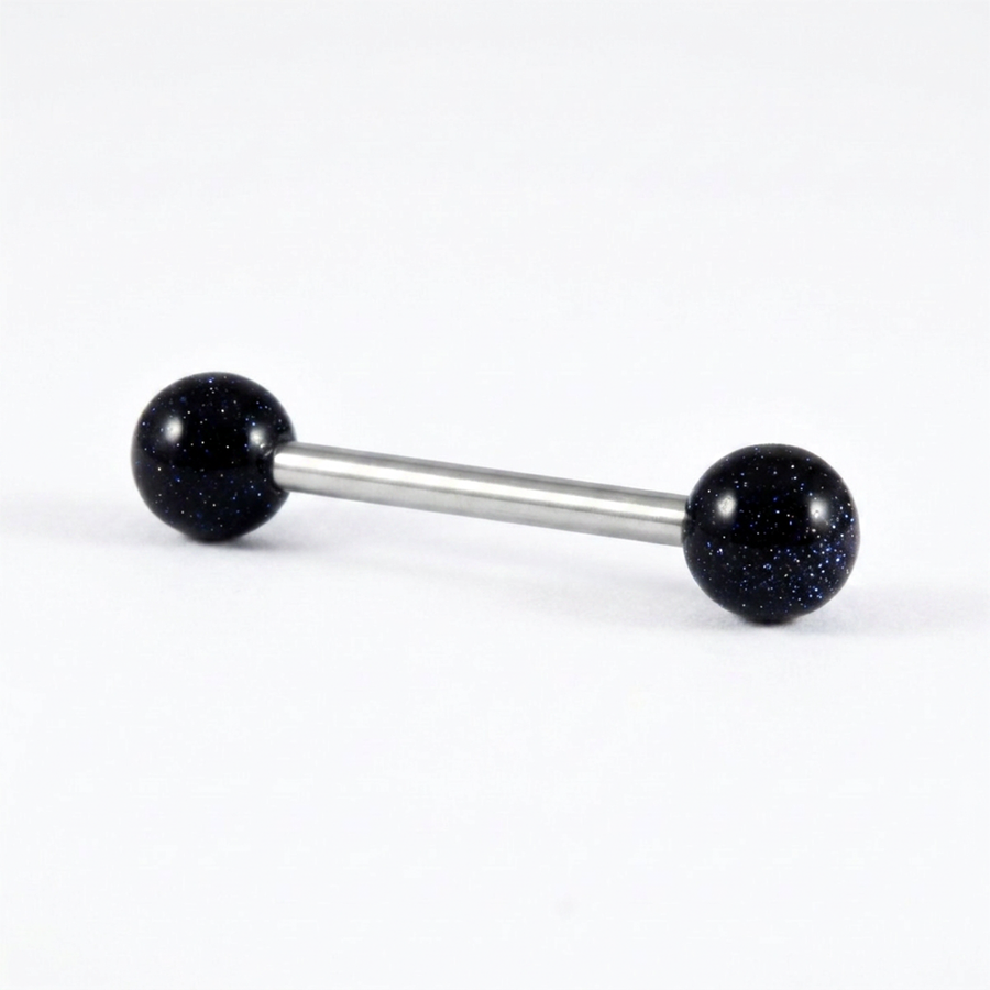 Piercing con palline in pietra in Acciaio Chirurgico 316L - Piercing per Nipple