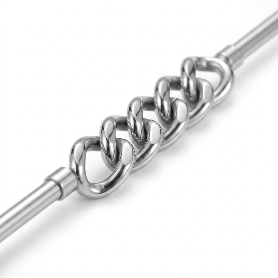 Piercing con catena in Acciaio Chirurgico 316L - Piercing per industrial