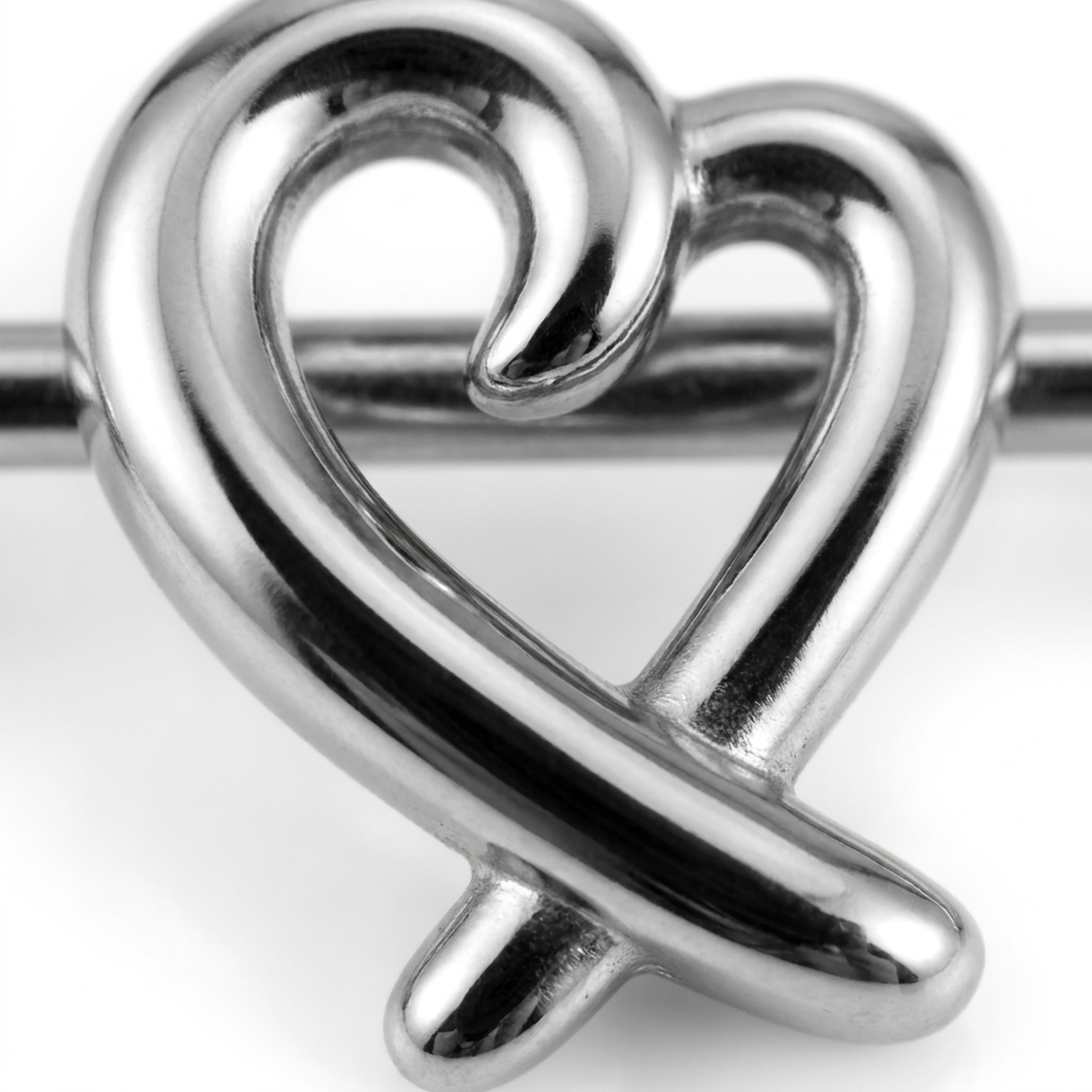 Piercing con cuore in Acciaio Chirurgico 316L - Piercing per industrial
