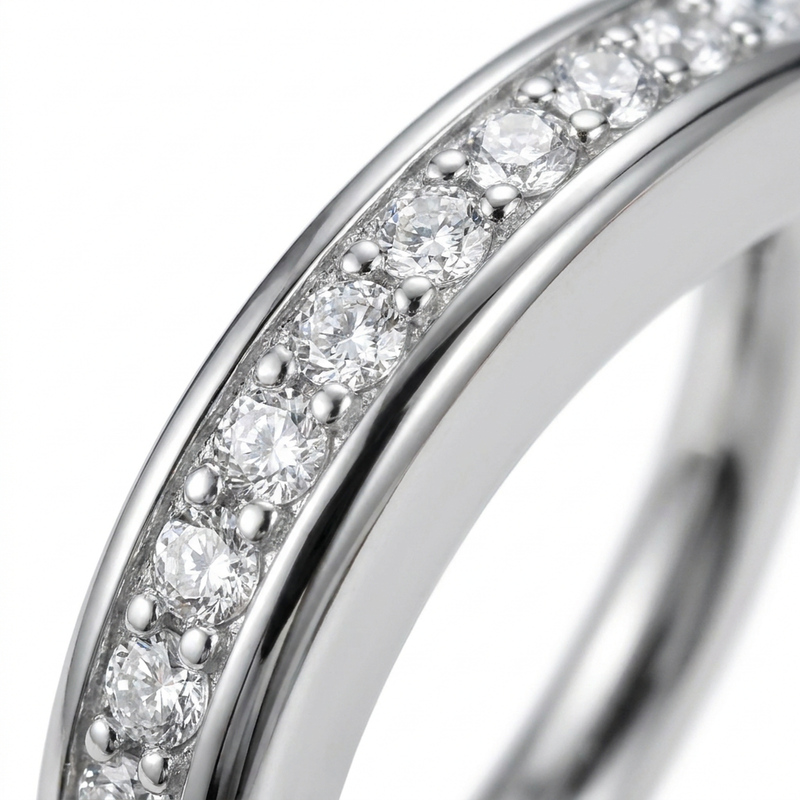 Semicerchio con zirconi in Acciaio Chirurgico 316L - Piercing per ombelico