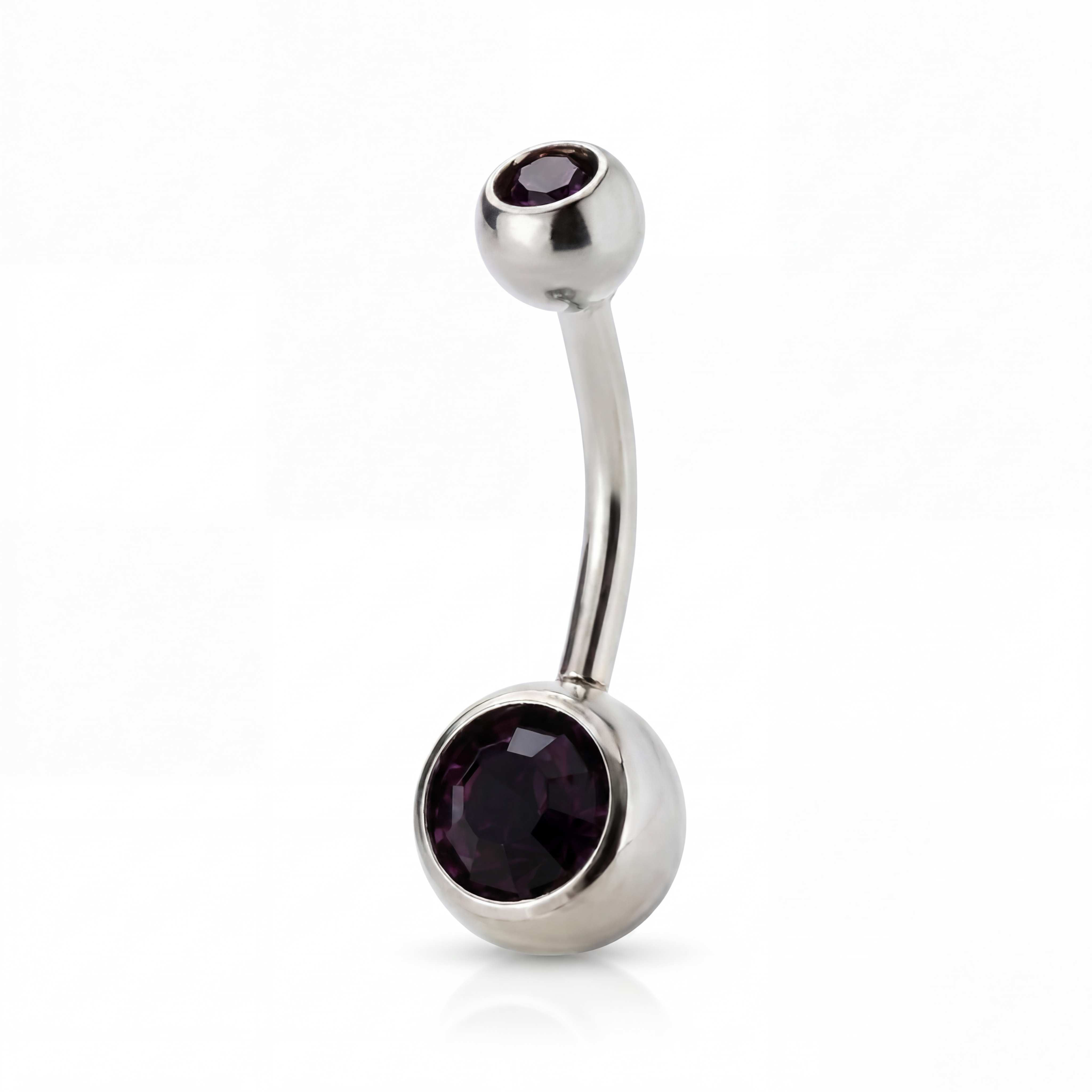 Piercing con zirconi in Acciaio Chirurgico 316L - Piercing per ombelico