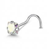 Piercing con zircone a forma di cuore, stella, cerchio e quadrato in Acciaio Chirurgico 316L - Piercing per naso