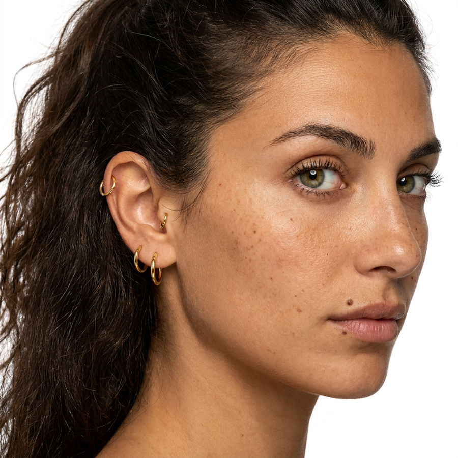 Cerchietto in Acciaio Chirurgico 316L - Piercing per orecchio, naso, labbra, sopracciglio
