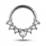 Piercing con zirconi in Acciaio Chirurgico 316L - Piercing per Lobo, helix, daith, septum