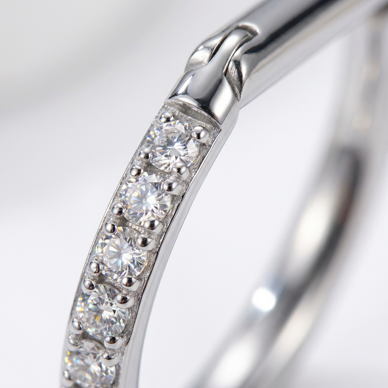 Piercing mezzo cerchio con zirconi in Acciaio Chirurgico 316L - Piercing per lobo, helix, daith, septum