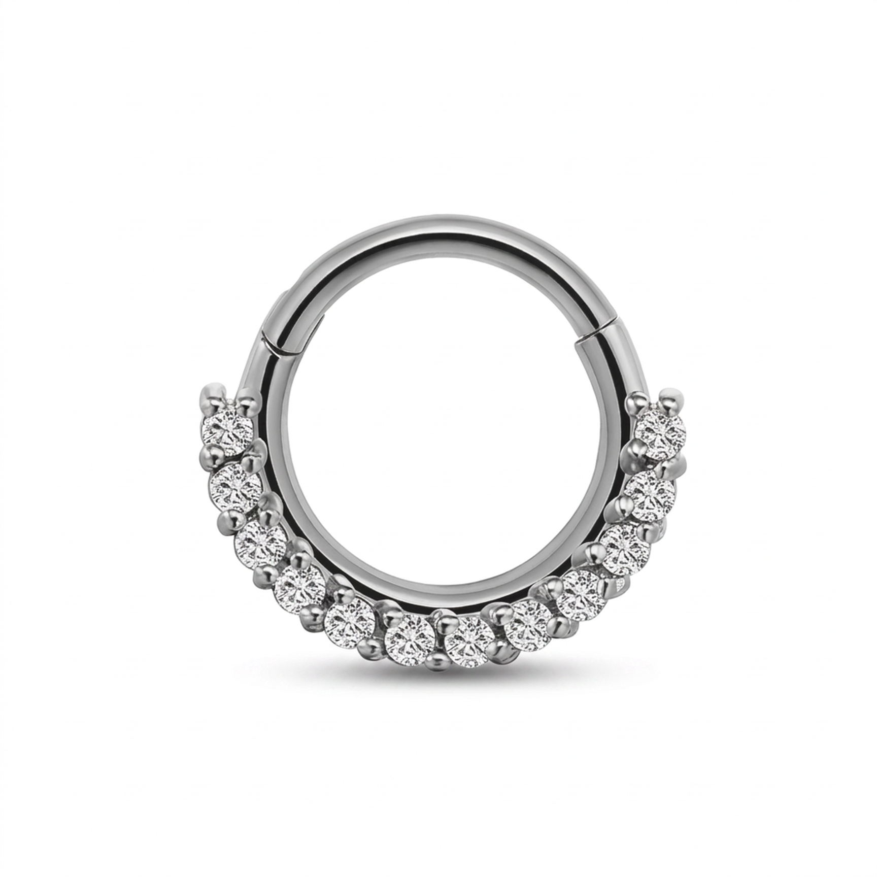 Piercing con zirconi in Acciaio Chirurgico 316L - Piercing per lobo, helix, daith, septum