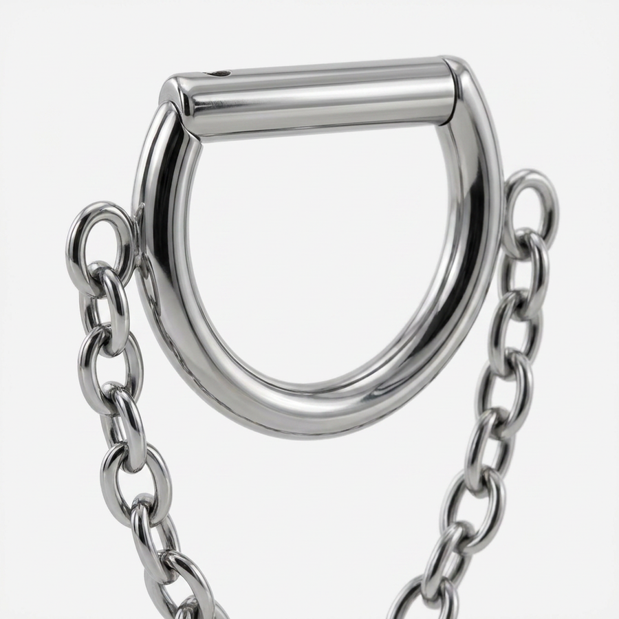 Piercing con catenina in Acciaio Chirurgico 316L - Piercing per lobo, helix, daith, septum