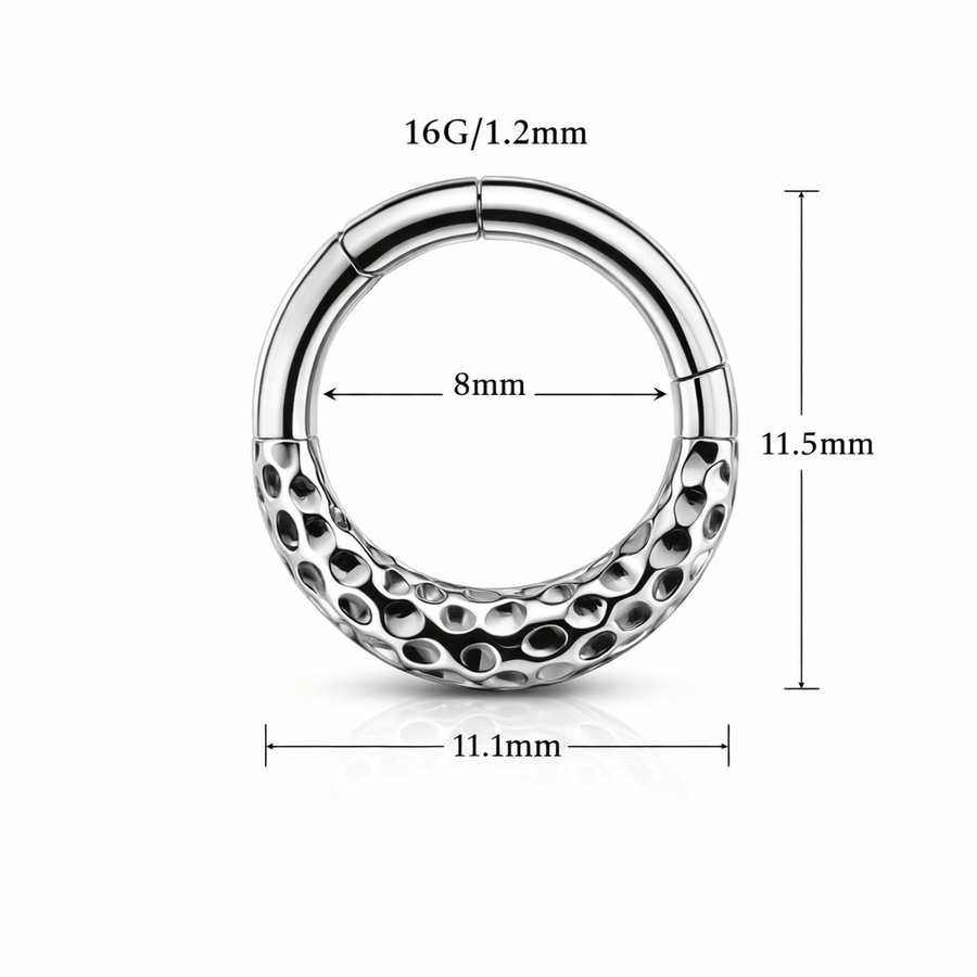 Piercing pitonato in Acciaio Chirurgico 316L - Piercing per lobo, helix, daith, septum