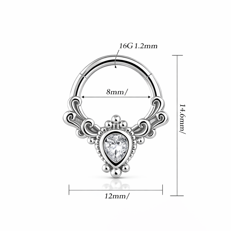 Piercing a punta in Acciaio Chirurgico 316L - Piercing per lobo, helix, daith, septum