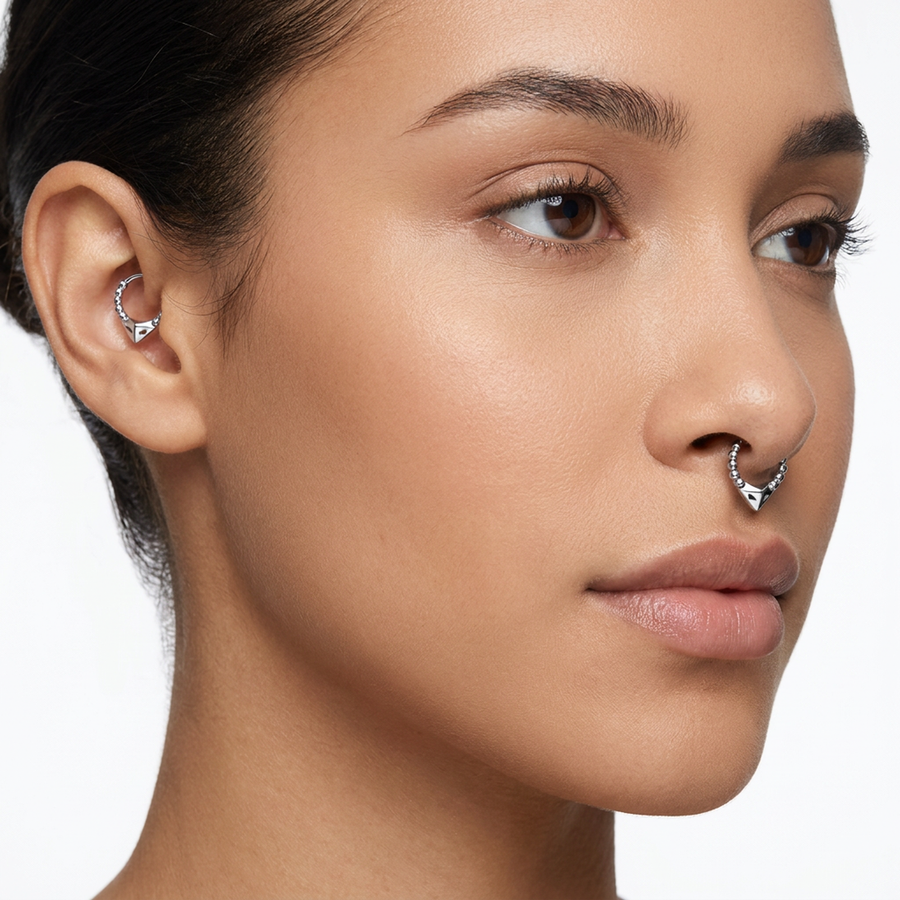 Piercing con punta in Acciaio Chirurgico 316L - Piercing per lobo, helix, daith, septum