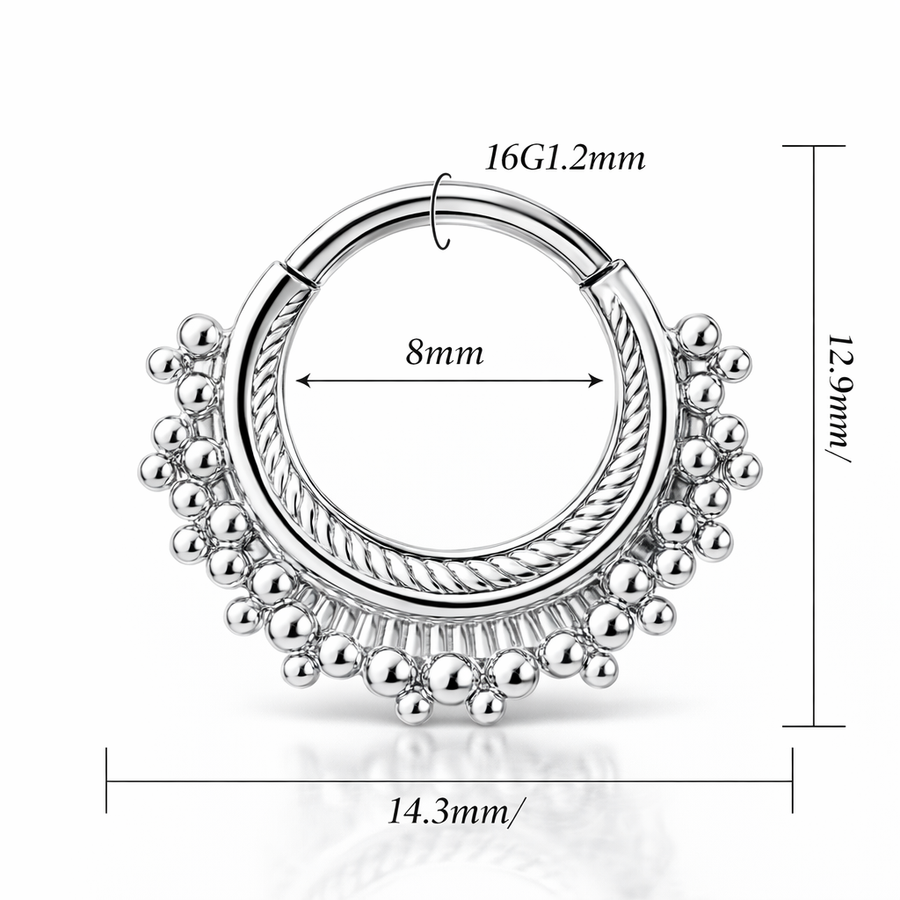 Piercing con palline in Acciaio Chirurgico 316L - Piercing per lobo, helix, daith, septum