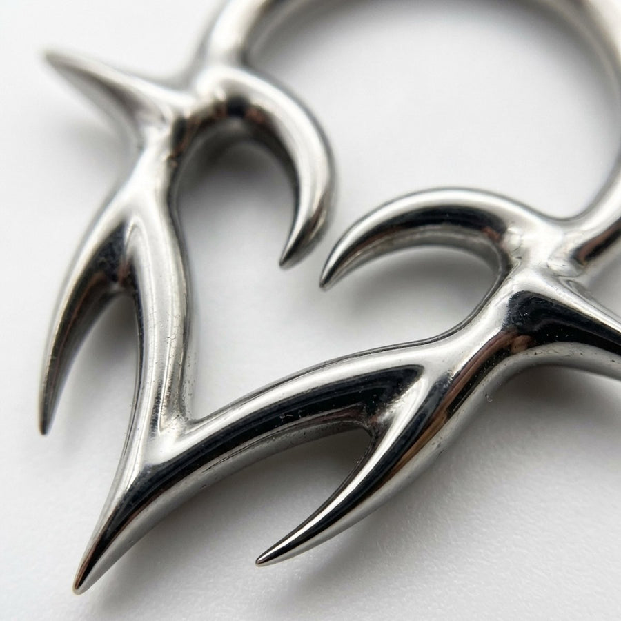 Piercing con cuore in Acciaio Chirurgico 316L - Piercing per lobo, helix, daith, septum